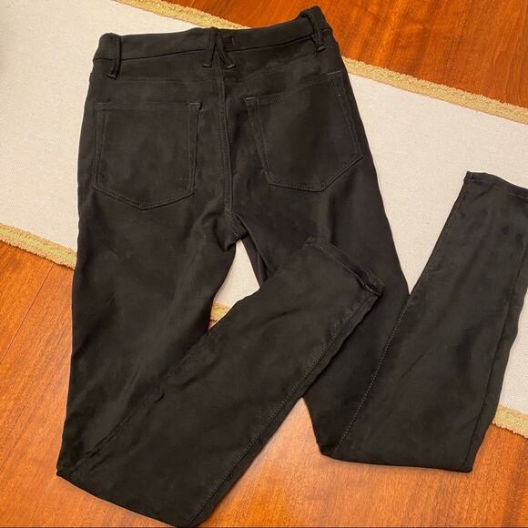 Good American Good Legs Suede-Like pants in black NWT - Picture 12 of 12
